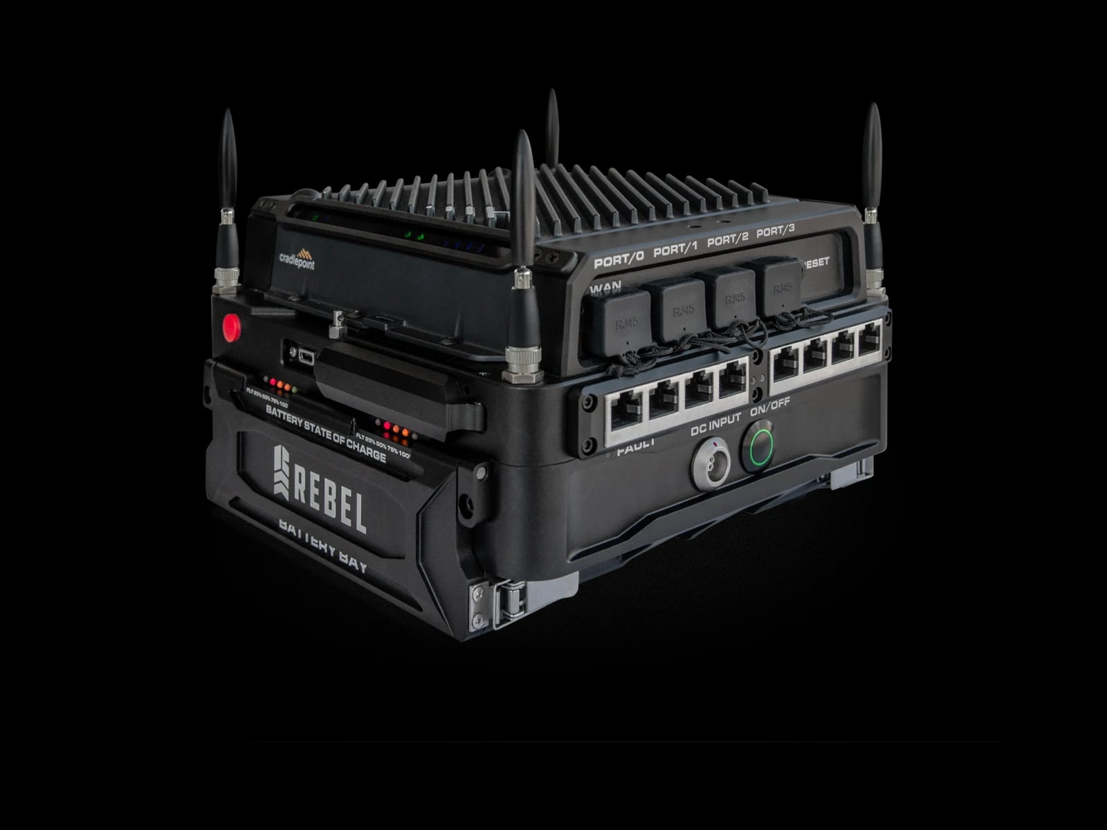 Three-quarter view of the TUCK™ KUKRI communications system