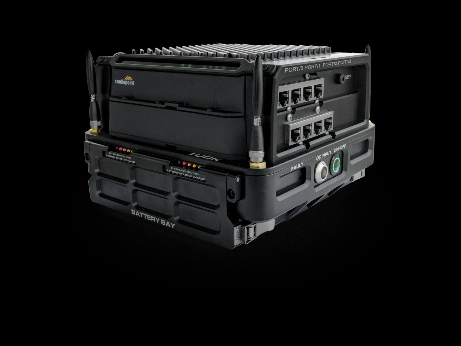 Three-quarter view of the TUCK™ TANTO communications system