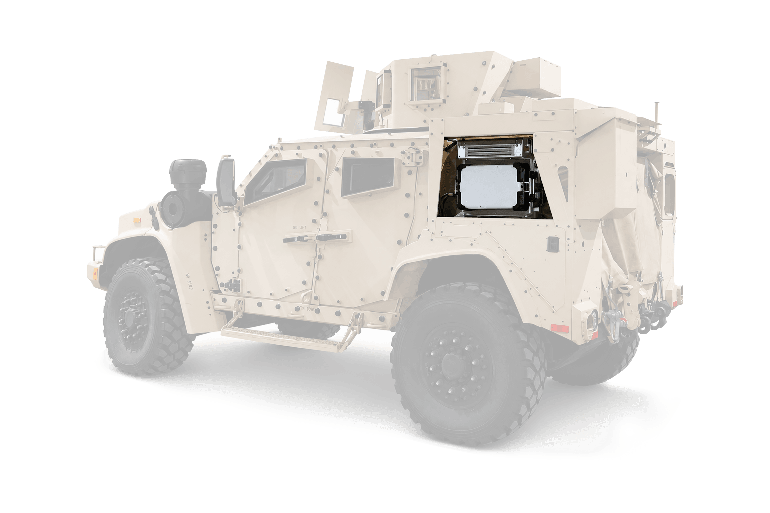 JLTV with the HYPER™ 15 to 30kW module highlighted